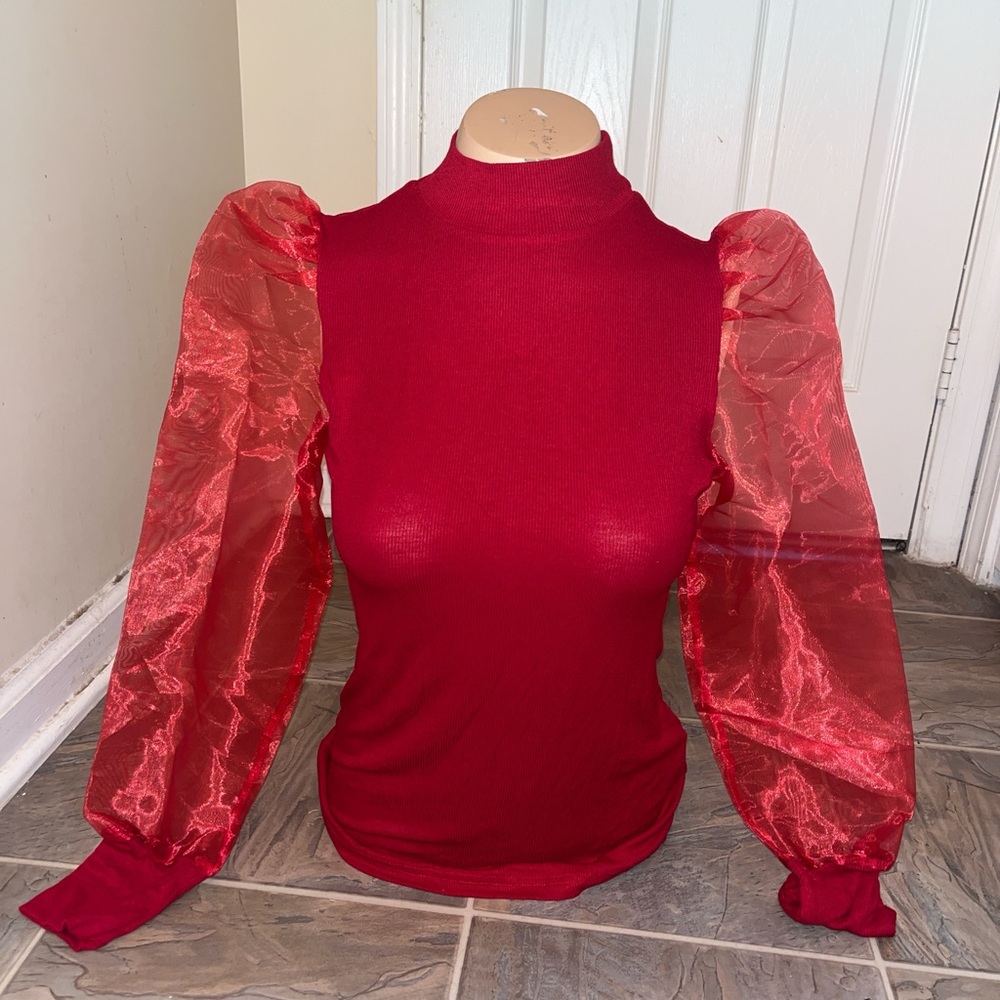 Red sweater Blouse